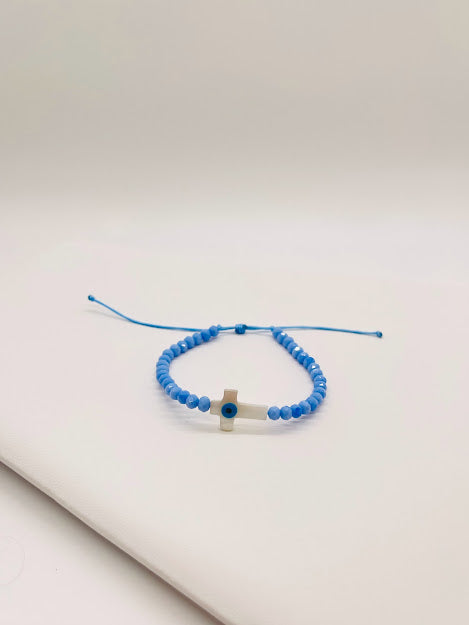 Pulseras con Cuentas de Colores con Ojo Azul – Gg accesorios usa