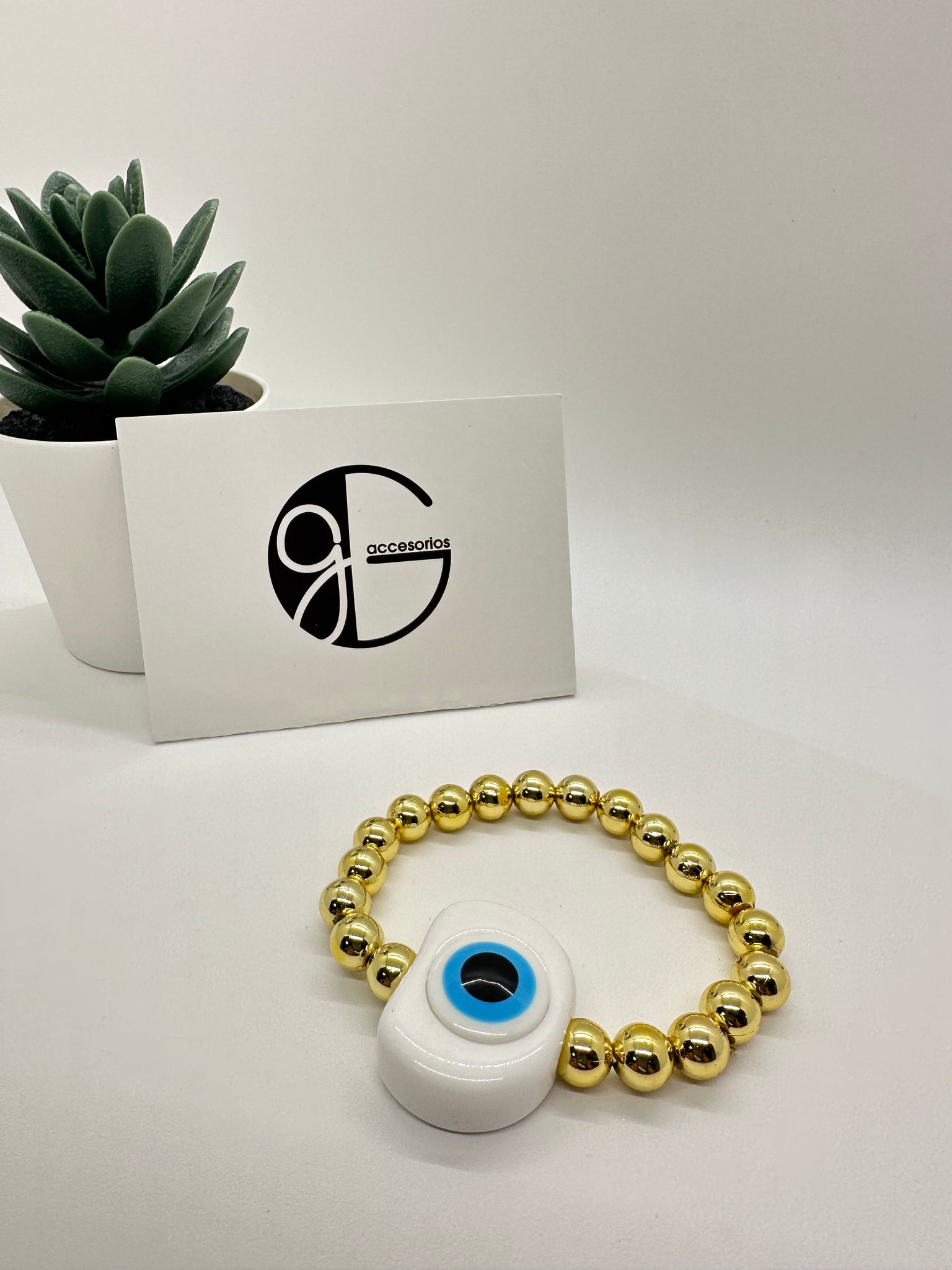 Pulseras de Balines con Ojo Turco