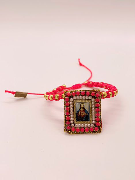 Pulsera escapulario Sagrado Corazón de Jesús