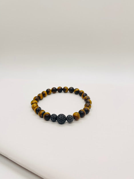 Pulsera de esferas de ojo de tigre